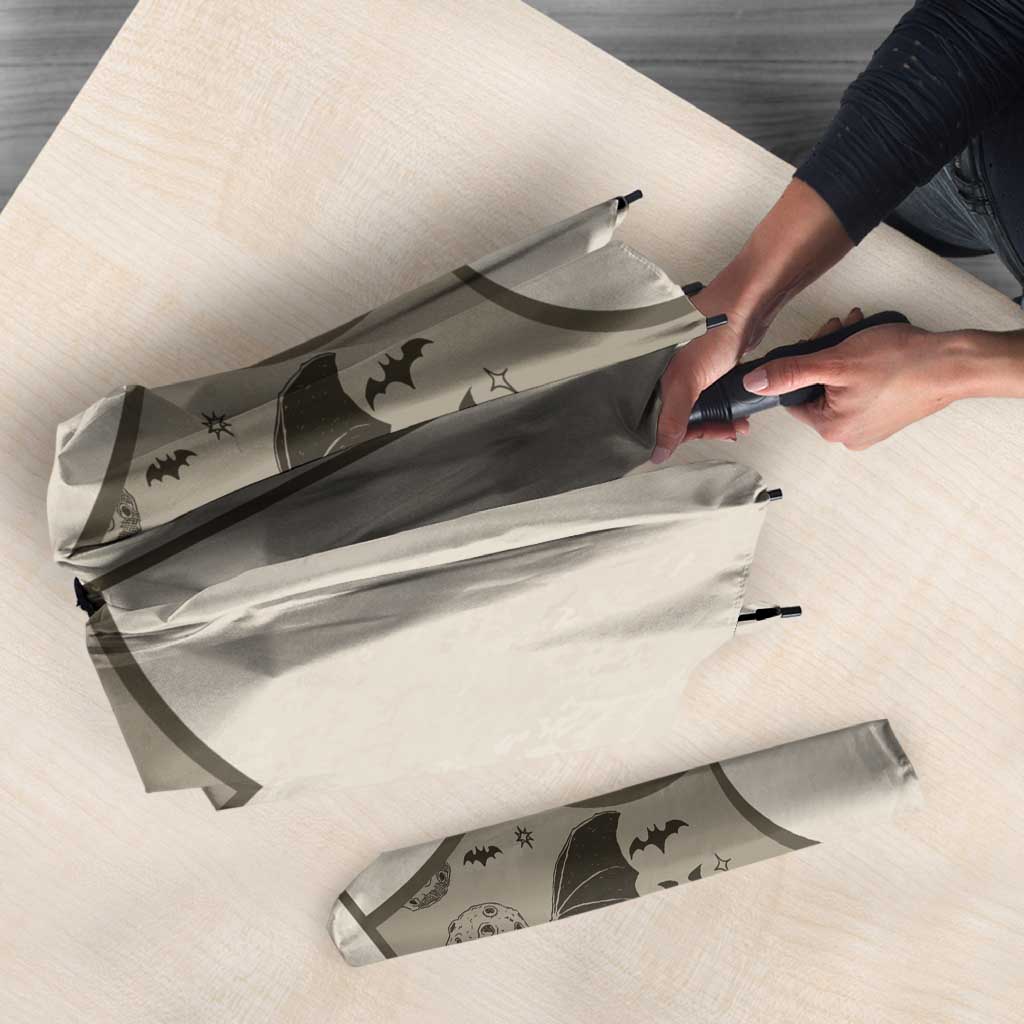 Western Gothic Yoke Umbrella Bat And Stars - Wonder Print Shop