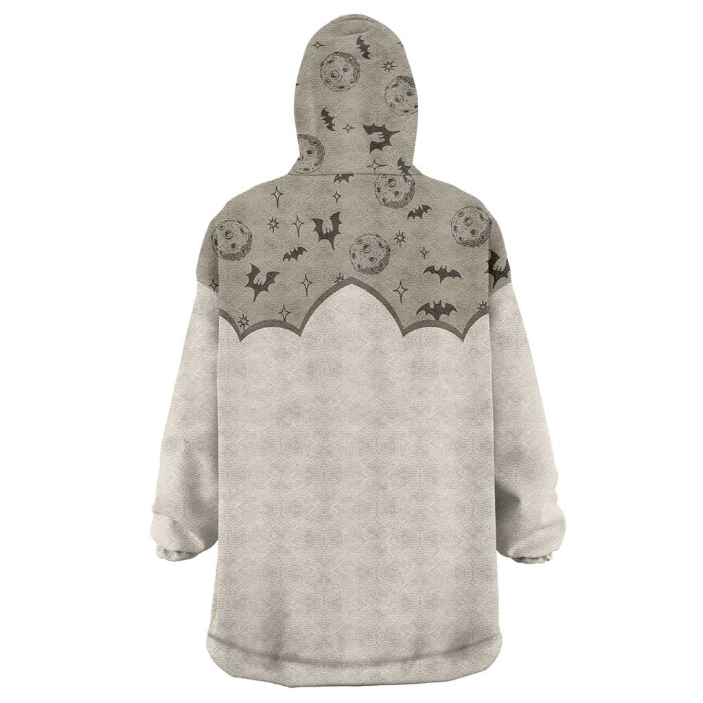 Western Gothic Yoke Wearable Blanket Hoodie Bat And Stars - Wonder Print Shop