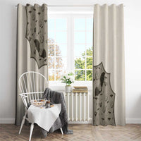 Western Gothic Yoke Window Curtain Bat And Stars - Wonder Print Shop