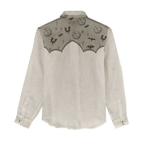 Western Gothic Yoke Women Casual Shirt Bat And Stars - Wonder Print Shop