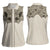 Western Gothic Yoke Women Sleeveless Polo Shirt Bat And Stars - Wonder Print Shop