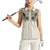Western Gothic Yoke Women Sleeveless Polo Shirt Bat And Stars - Wonder Print Shop
