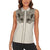 Western Gothic Yoke Women Sleeveless Polo Shirt Bat And Stars - Wonder Print Shop