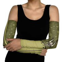 Western Gothic Yoke Arm Sleeves Retro Butterfly With Daisy Garden - Wonder Print Shop