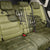 Western Gothic Yoke Back Car Seat Cover Retro Butterfly With Daisy Garden - Wonder Print Shop