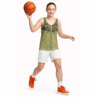 Western Gothic Yoke Basketball Jersey Retro Butterfly With Daisy Garden - Wonder Print Shop