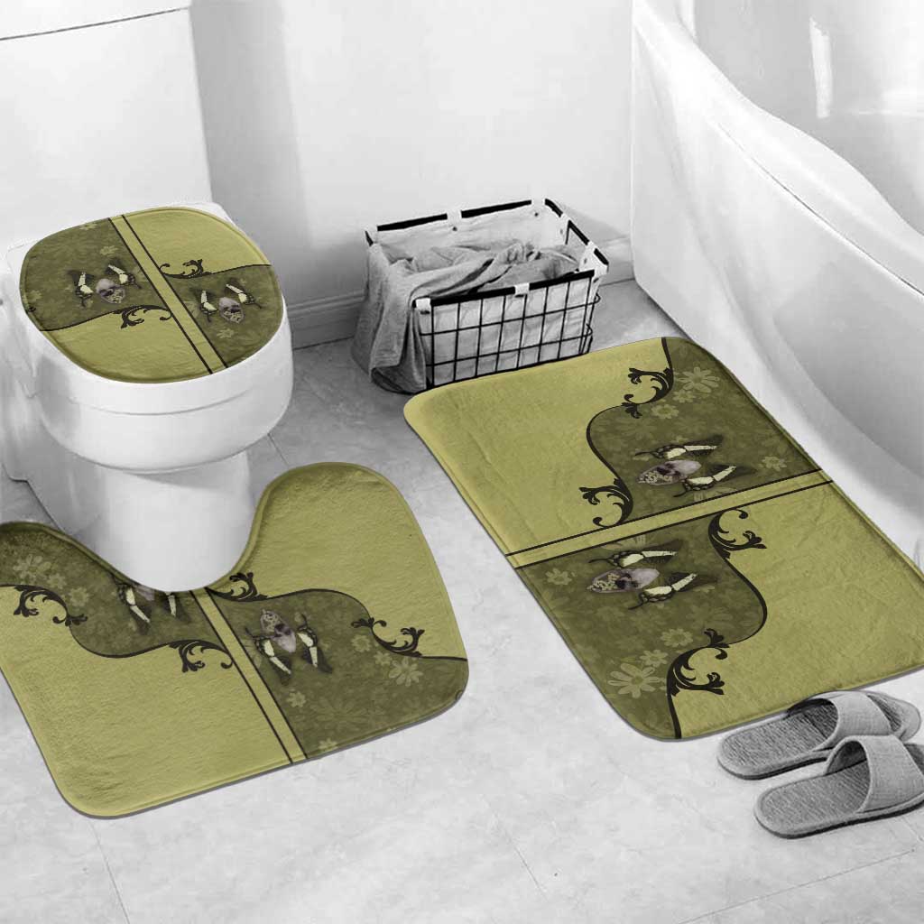 Western Gothic Yoke Bathroom Set Retro Butterfly With Daisy Garden - Wonder Print Shop