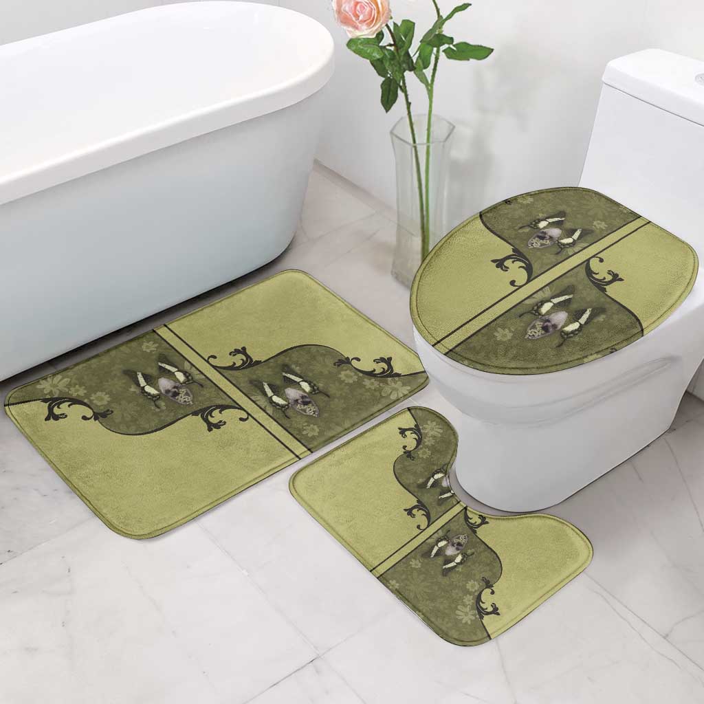Western Gothic Yoke Bathroom Set Retro Butterfly With Daisy Garden - Wonder Print Shop
