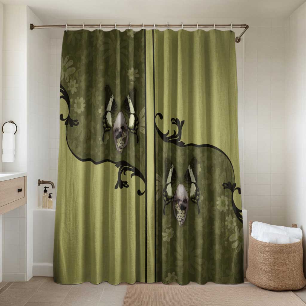 Western Gothic Yoke Bathroom Set Retro Butterfly With Daisy Garden - Wonder Print Shop