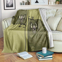 Western Gothic Yoke Blanket Retro Butterfly With Daisy Garden - Wonder Print Shop