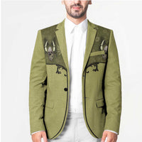 Western Gothic Yoke Blazer Retro Butterfly With Daisy Garden - Wonder Print Shop