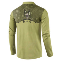 Western Gothic Yoke Button Sweatshirt Retro Butterfly With Daisy Garden - Wonder Print Shop