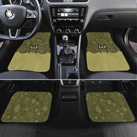 Western Gothic Yoke Car Mats Retro Butterfly With Daisy Garden - Wonder Print Shop