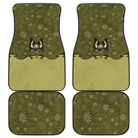 Western Gothic Yoke Car Mats Retro Butterfly With Daisy Garden - Wonder Print Shop
