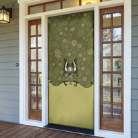 Western Gothic Yoke Door Cover Retro Butterfly With Daisy Garden - Wonder Print Shop