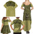 Western Gothic Yoke Family Matching Summer Maxi Dress and Hawaiian Shirt Retro Butterfly With Daisy Garden - Wonder Print Shop