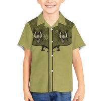 Western Gothic Yoke Hawaiian Shirt Retro Butterfly With Daisy Garden - Wonder Print Shop