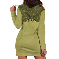 Western Gothic Yoke Hoodie Dress Retro Butterfly With Daisy Garden - Wonder Print Shop