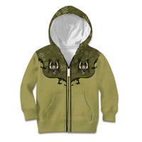 Western Gothic Yoke Kid Hoodie Retro Butterfly With Daisy Garden - Wonder Print Shop