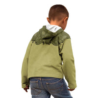 Western Gothic Yoke Kid Hoodie Retro Butterfly With Daisy Garden - Wonder Print Shop