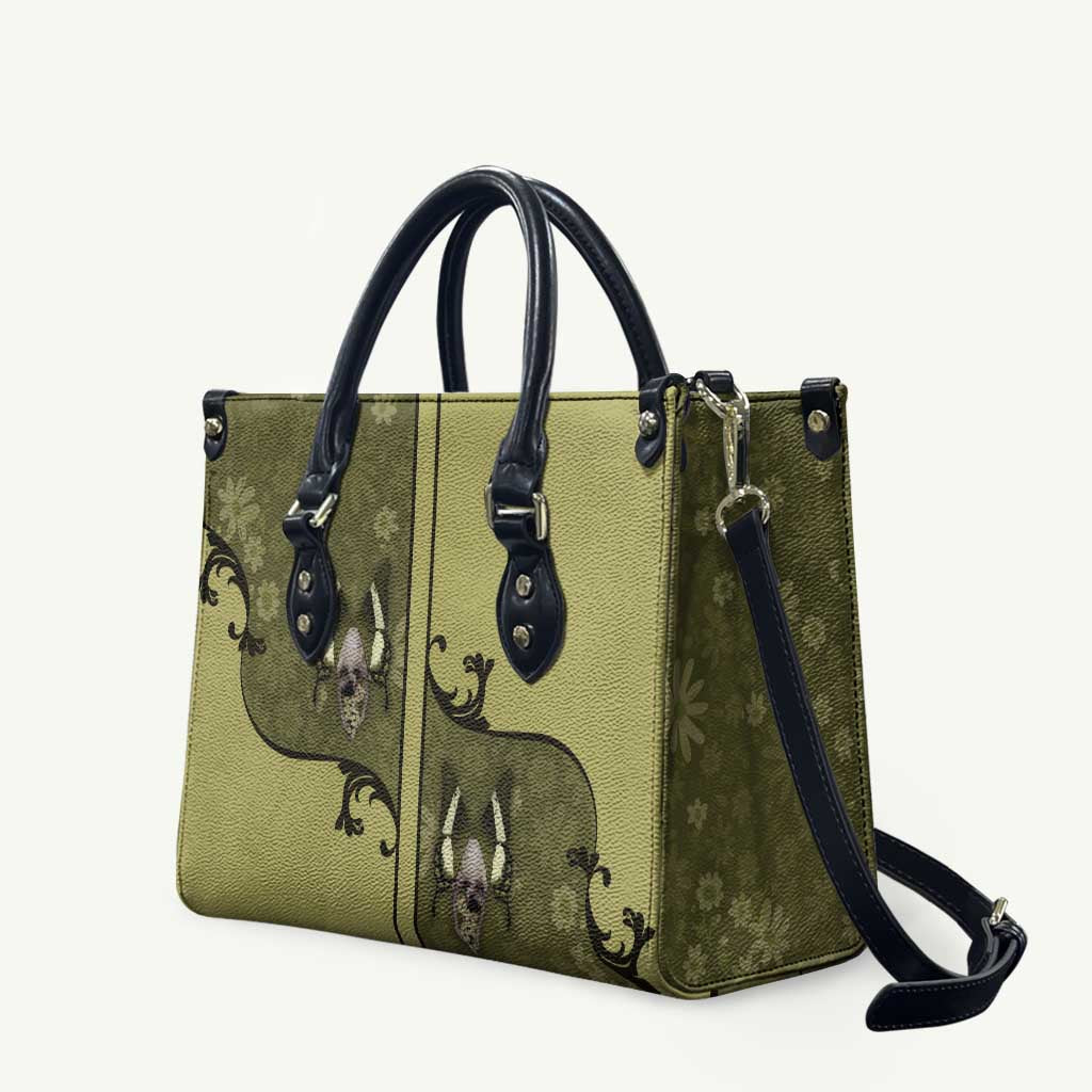 Western Gothic Yoke Leather Bag Retro Butterfly With Daisy Garden - Wonder Print Shop