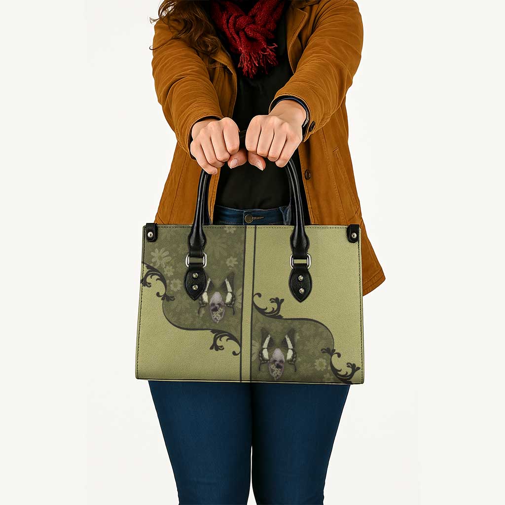 Western Gothic Yoke Leather Bag Retro Butterfly With Daisy Garden - Wonder Print Shop