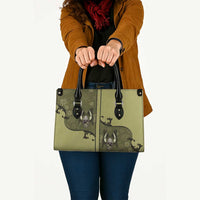 Western Gothic Yoke Leather Bag Retro Butterfly With Daisy Garden - Wonder Print Shop