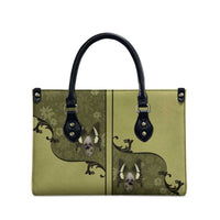 Western Gothic Yoke Leather Bag Retro Butterfly With Daisy Garden - Wonder Print Shop