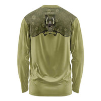 Western Gothic Yoke Long Sleeve Shirt Retro Butterfly With Daisy Garden - Wonder Print Shop