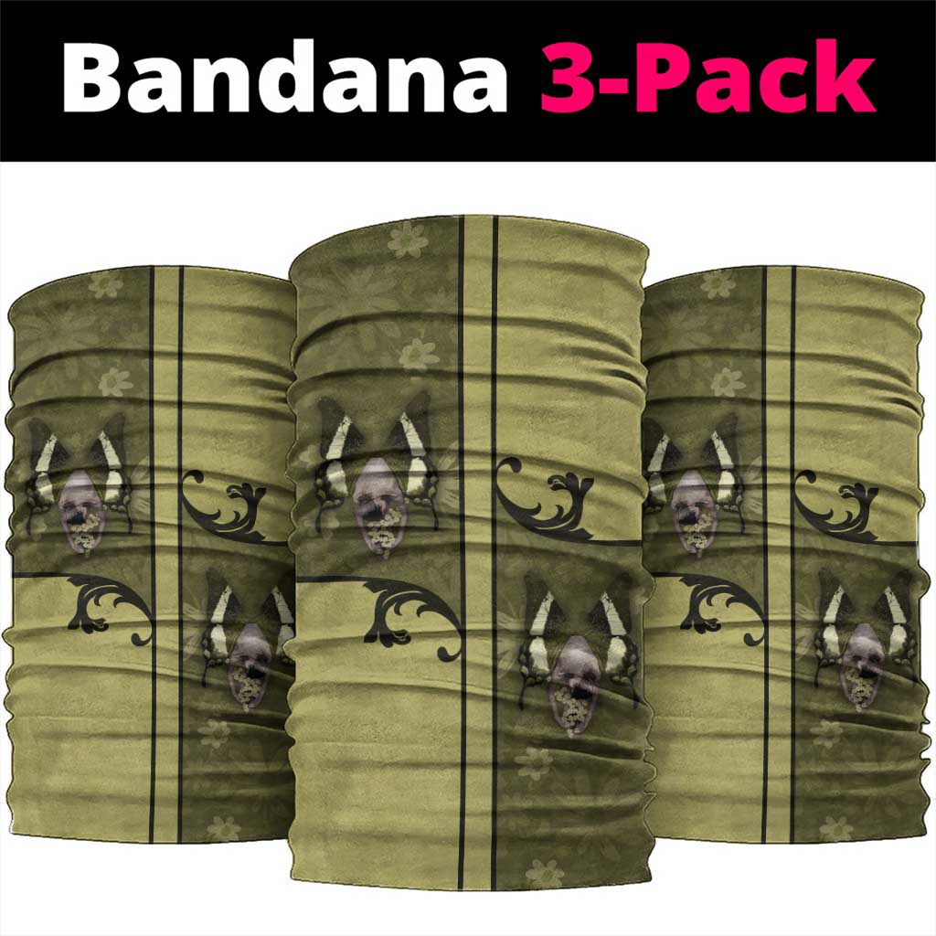 Western Gothic Yoke Neck Gaiter Retro Butterfly With Daisy Garden - Wonder Print Shop