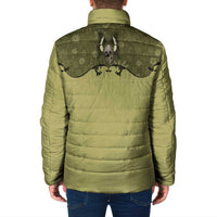 Western Gothic Yoke Padded Jacket Retro Butterfly With Daisy Garden - Wonder Print Shop