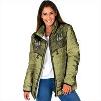 Western Gothic Yoke Padded Jacket Retro Butterfly With Daisy Garden - Wonder Print Shop