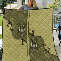 Western Gothic Yoke Quilt Retro Butterfly With Daisy Garden - Wonder Print Shop