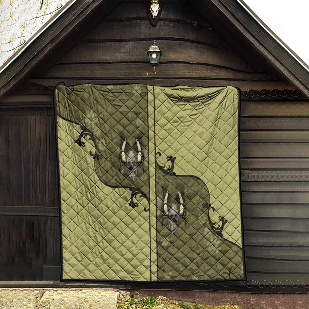 Western Gothic Yoke Quilt Retro Butterfly With Daisy Garden - Wonder Print Shop