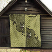 Western Gothic Yoke Quilt Retro Butterfly With Daisy Garden - Wonder Print Shop