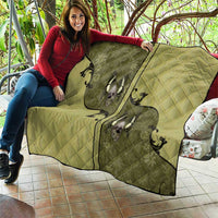 Western Gothic Yoke Quilt Retro Butterfly With Daisy Garden - Wonder Print Shop