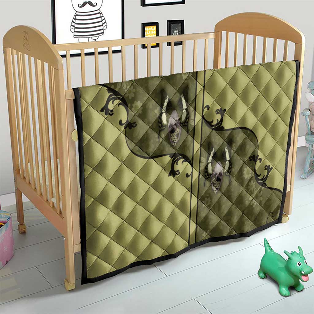 Western Gothic Yoke Quilt Retro Butterfly With Daisy Garden - Wonder Print Shop