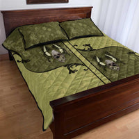 Western Gothic Yoke Quilt Bed Set Retro Butterfly With Daisy Garden - Wonder Print Shop