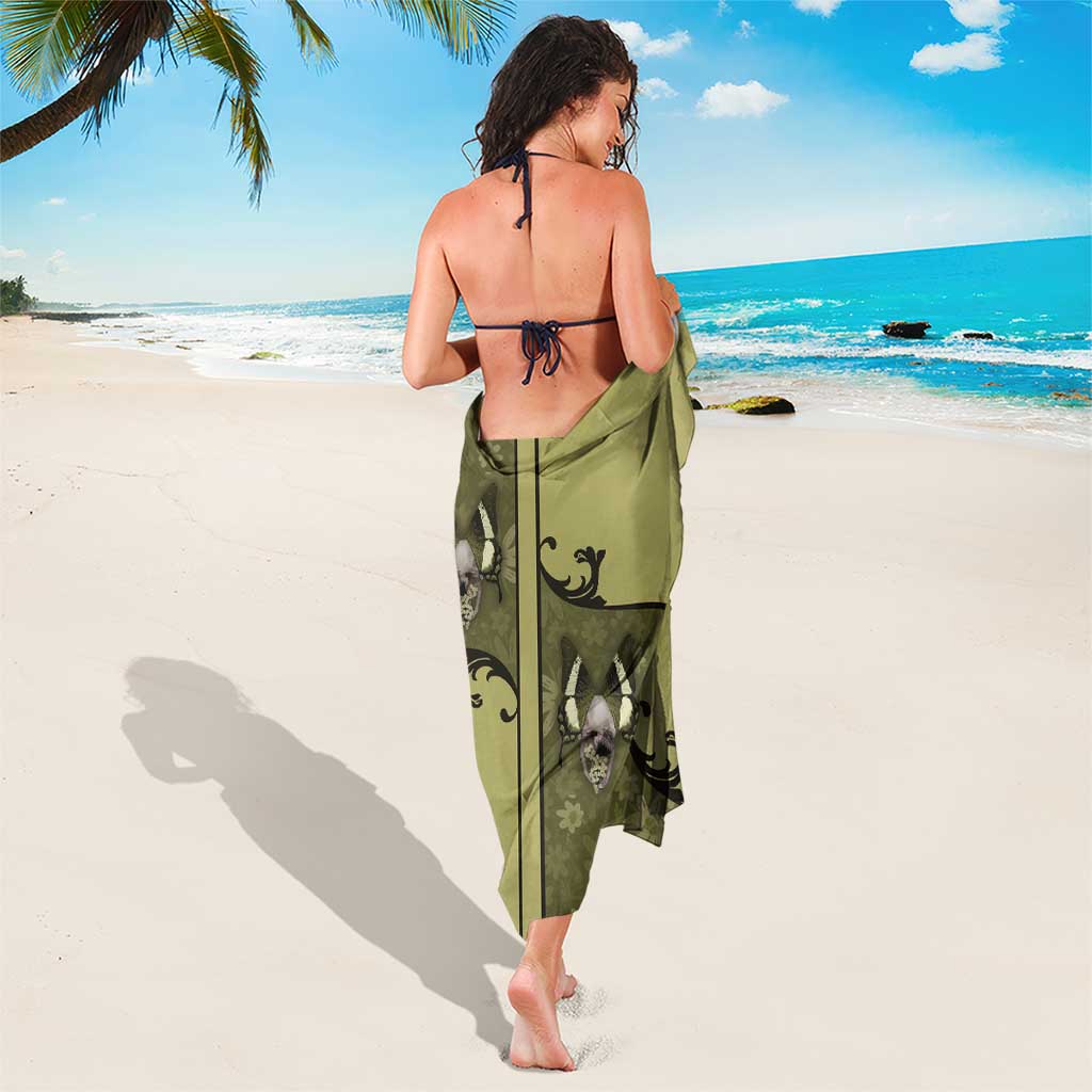 Western Gothic Yoke Sarong Retro Butterfly With Daisy Garden - Wonder Print Shop