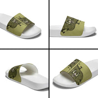 Western Gothic Yoke Slide Sandals Retro Butterfly With Daisy Garden - Wonder Print Shop