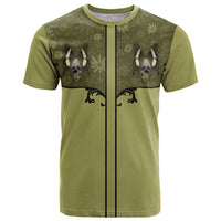 Western Gothic Yoke T Shirt Retro Butterfly With Daisy Garden - Wonder Print Shop