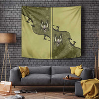 Western Gothic Yoke Tapestry Retro Butterfly With Daisy Garden - Wonder Print Shop