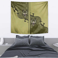 Western Gothic Yoke Tapestry Retro Butterfly With Daisy Garden - Wonder Print Shop