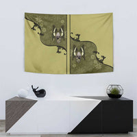 Western Gothic Yoke Tapestry Retro Butterfly With Daisy Garden - Wonder Print Shop