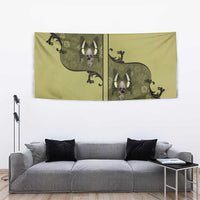 Western Gothic Yoke Tapestry Retro Butterfly With Daisy Garden - Wonder Print Shop