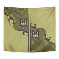 Western Gothic Yoke Tapestry Retro Butterfly With Daisy Garden - Wonder Print Shop