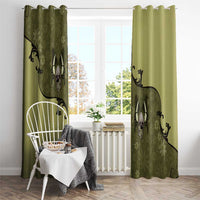 Western Gothic Yoke Window Curtain Retro Butterfly With Daisy Garden - Wonder Print Shop