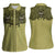Western Gothic Yoke Women Sleeveless Polo Shirt Retro Butterfly With Daisy Garden - Wonder Print Shop
