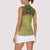 Western Gothic Yoke Women Sleeveless Polo Shirt Retro Butterfly With Daisy Garden - Wonder Print Shop