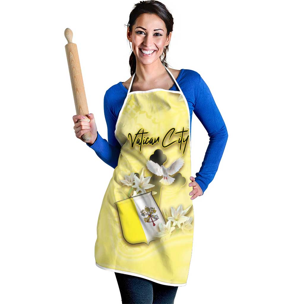 Vatican City Apron Coat Of Arms With Dove Bird - Wonder Print Shop